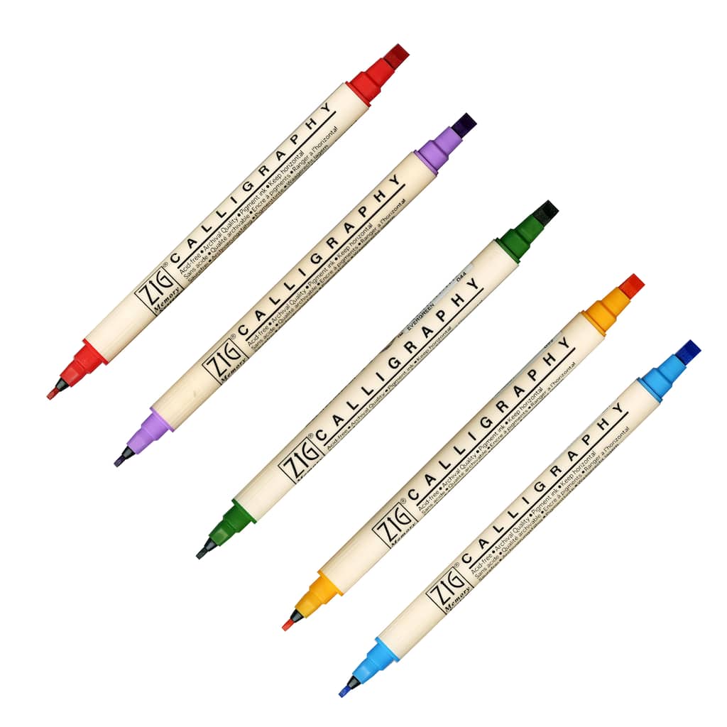 Kuretake Zig Memory System Dual Tip Calligraphy Marker Michaels Kuretake Zig Memory System Dual Tip Calligraphy Marker Michaels
